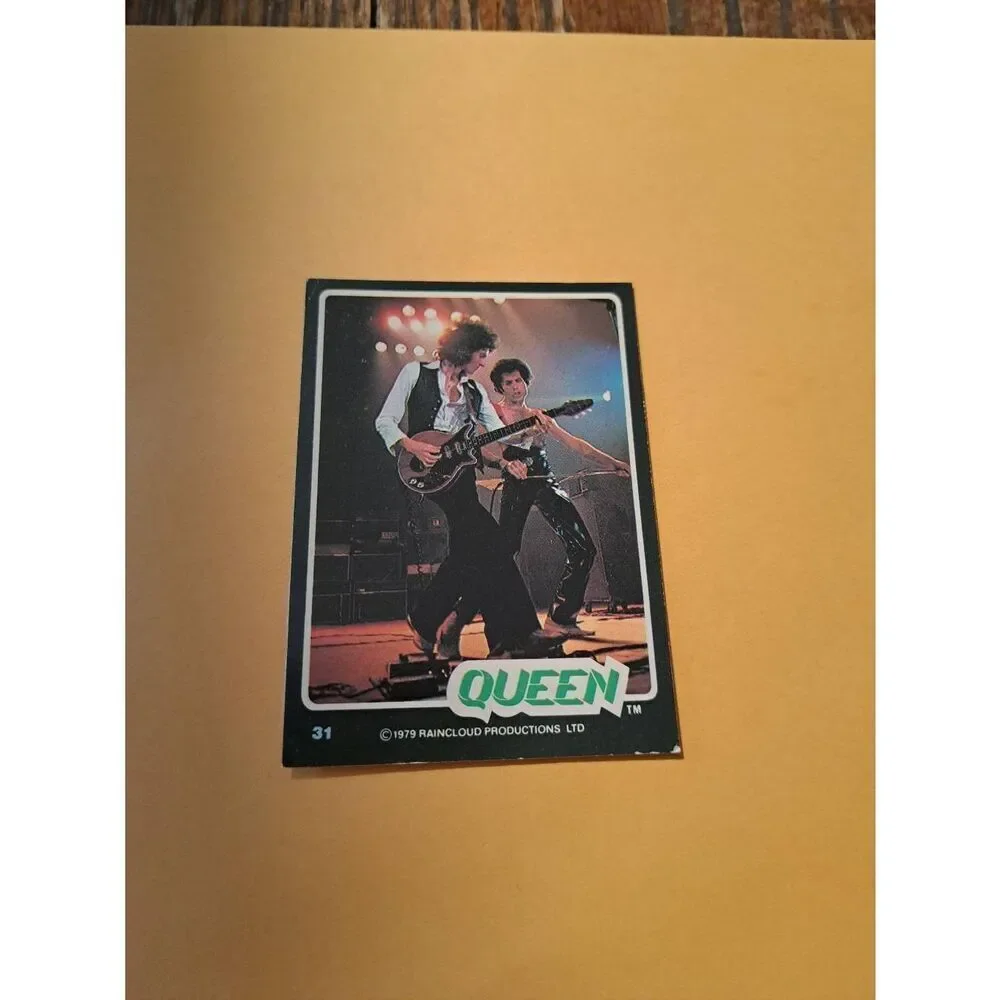 Vintage 1979 Raincloud Productions Queen Trading Card #31 Rock Band Memorabilia